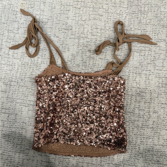 Free People Hey Girl Sequin Cami - Picture 7 of 10